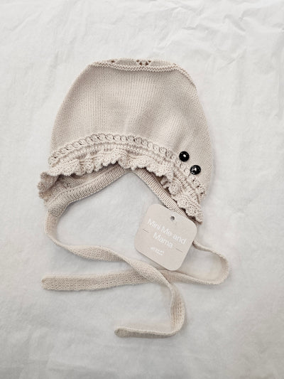Beige Baby Knitted 3-piece Set