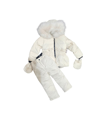 Baby Girl's Ivory Snowsuit