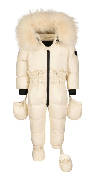 Baby Girl's Ivory Snowsuit