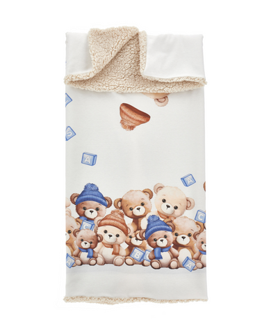 Plush bear blanket by Monnalisa