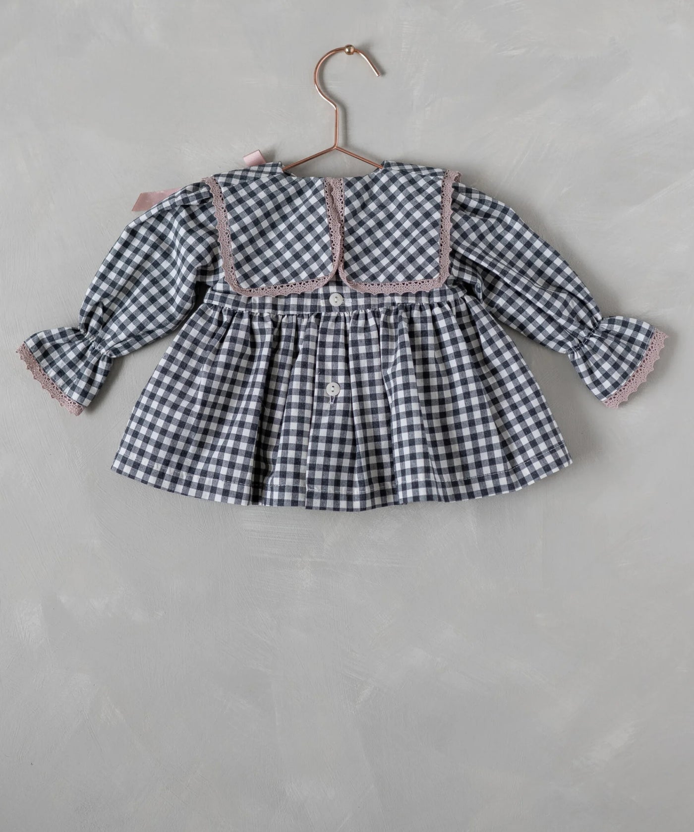 Checkered Print Baby Dress