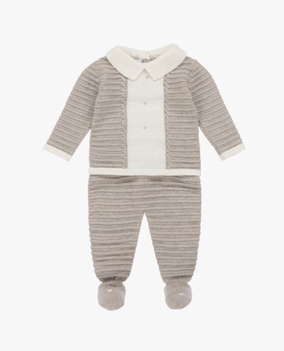 Cozy 2-Piece Knitted Baby Set