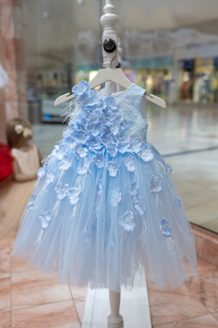 Baby Blue Flower Girl Dress