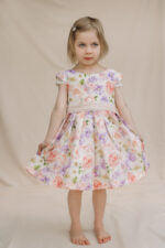 Kids' Floral Bow-detail Dress