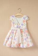 Kids' Floral Bow-detail Dress