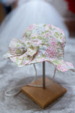 Floral Lace Cotton Dress with Hat
