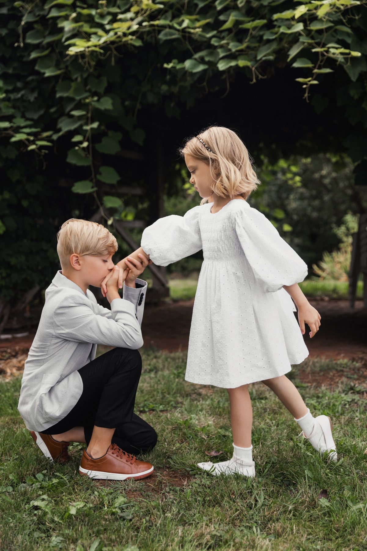 Delicate Off White Daisy Smocked Dress MINI ME AND MAMA delicate-off-white-daisy-smocked-dress-mini-me-and-mama