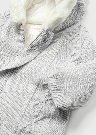 Gray Knitted Snowsuit