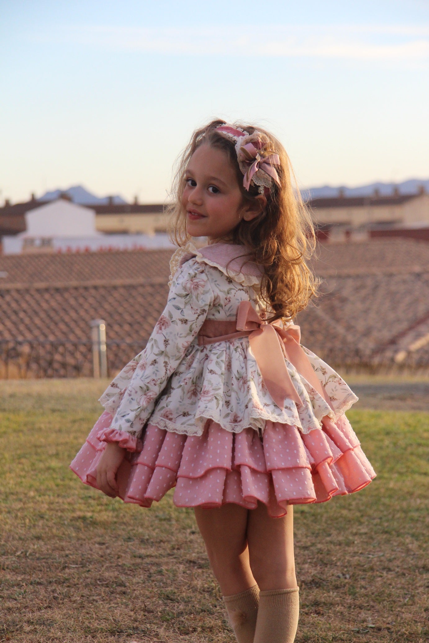 Floral Cascade Ruffle Dress 18 MONTHS