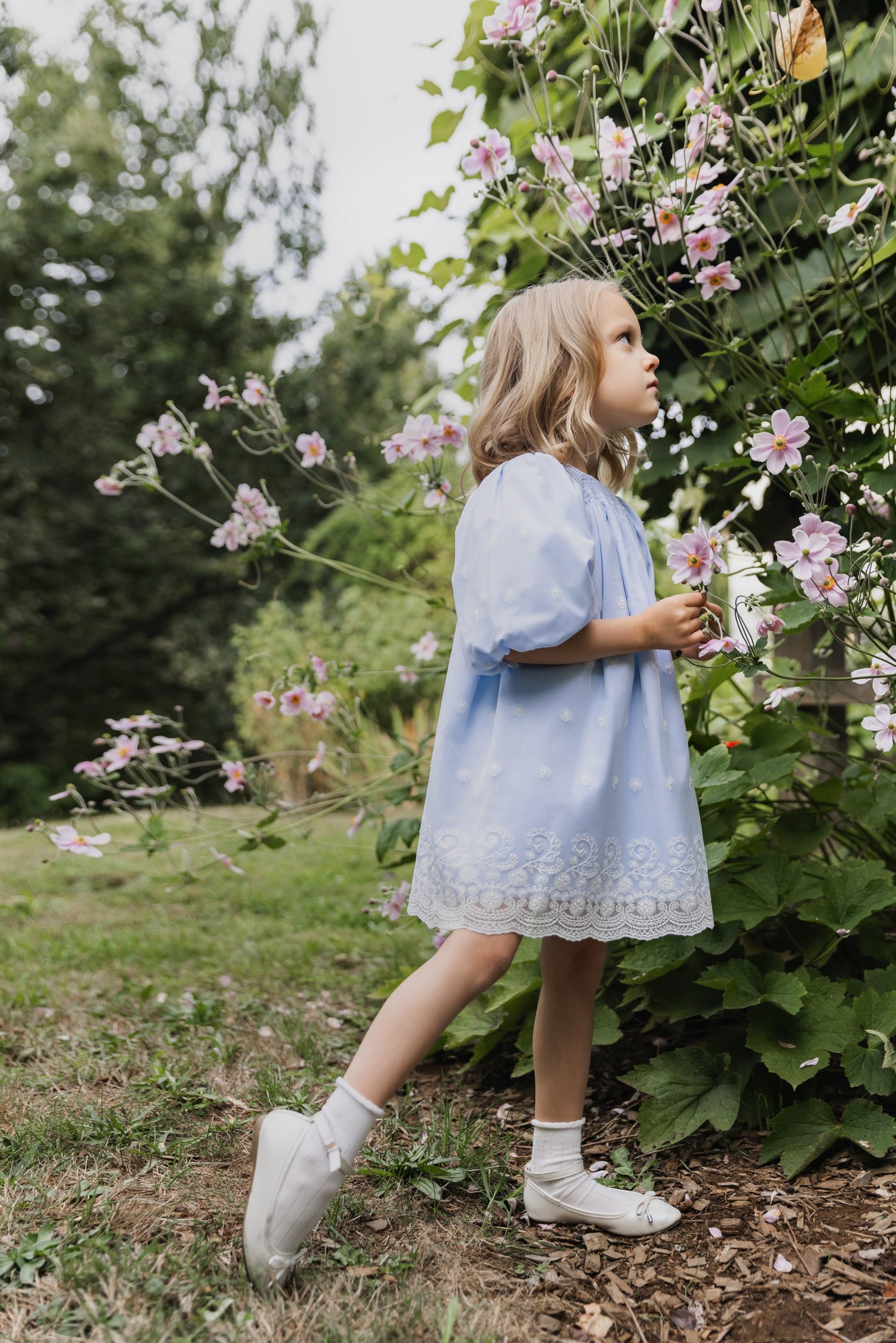 Light Blue Breeze Smocked Dress