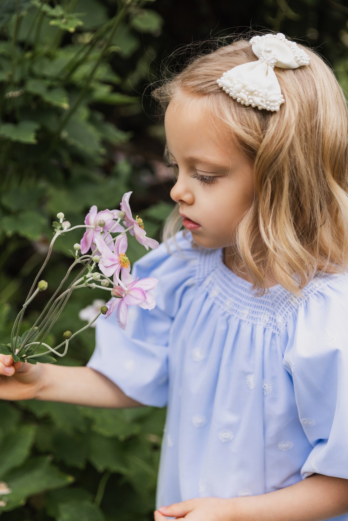 Light Blue Breeze Smocked Dress