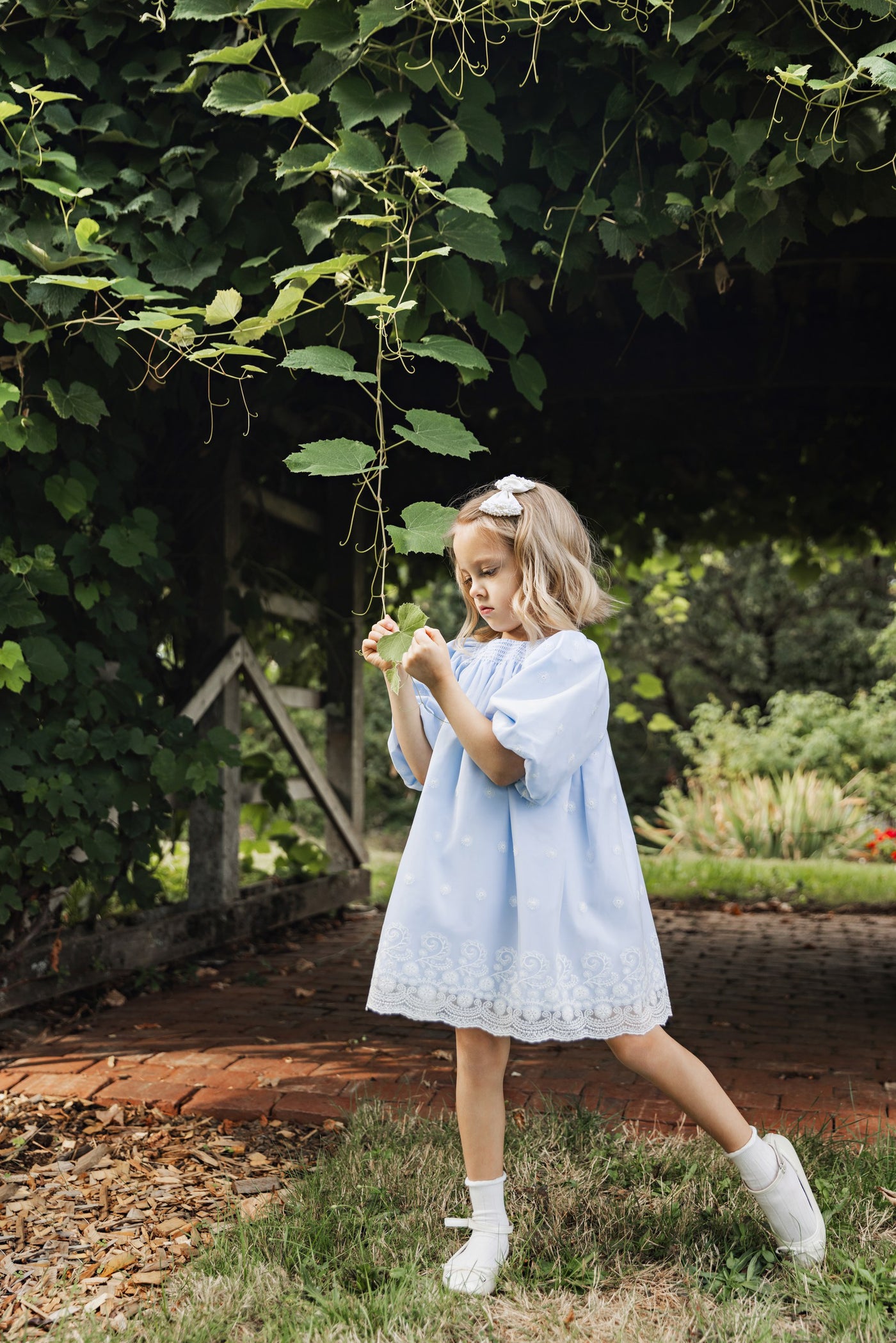 Light Blue Breeze Smocked Dress