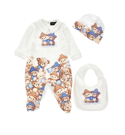 Baby Boy's Onesie 3-Piece Set by Monnalisa