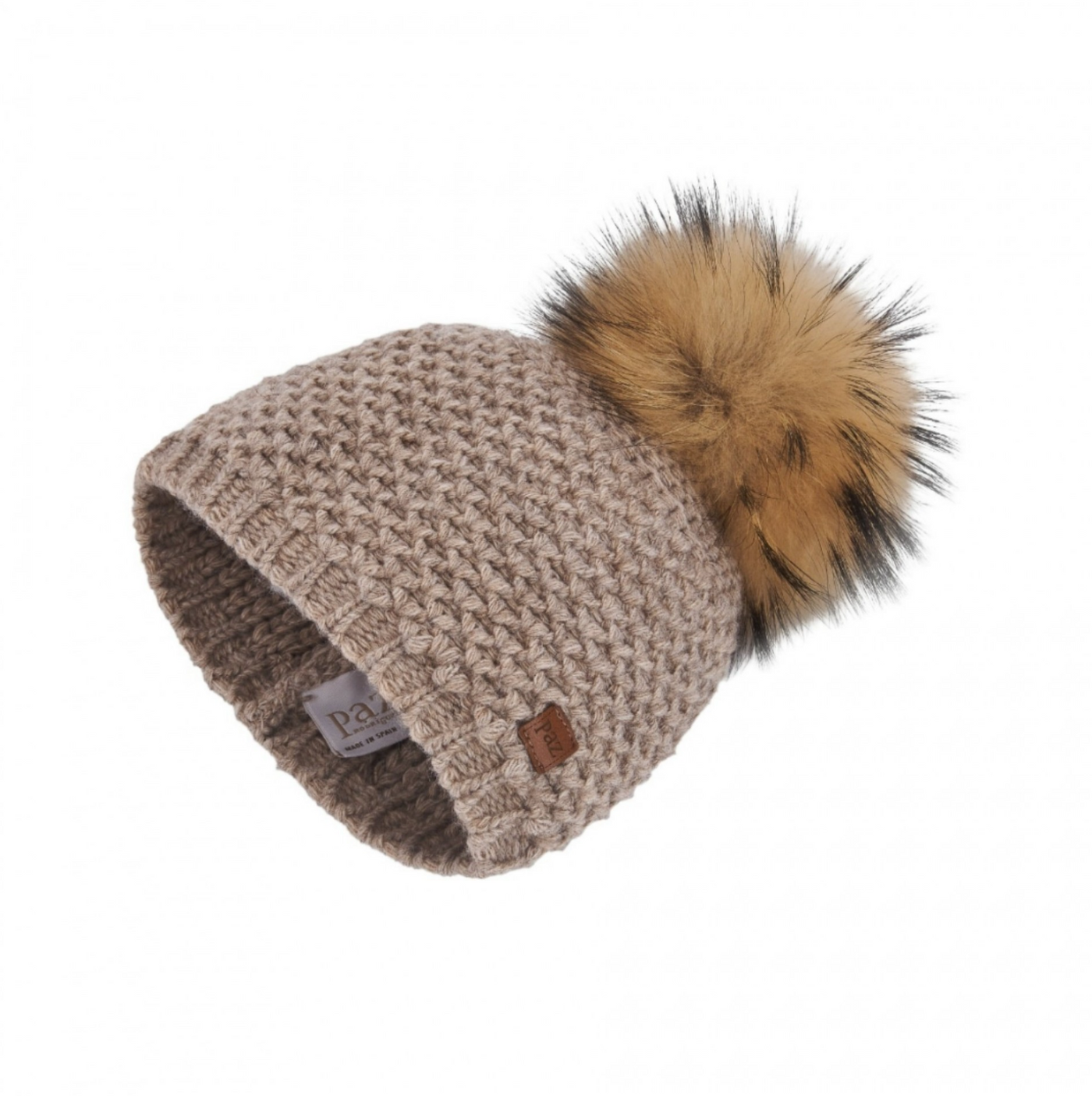 Wool Knitted Pom Pom Hat