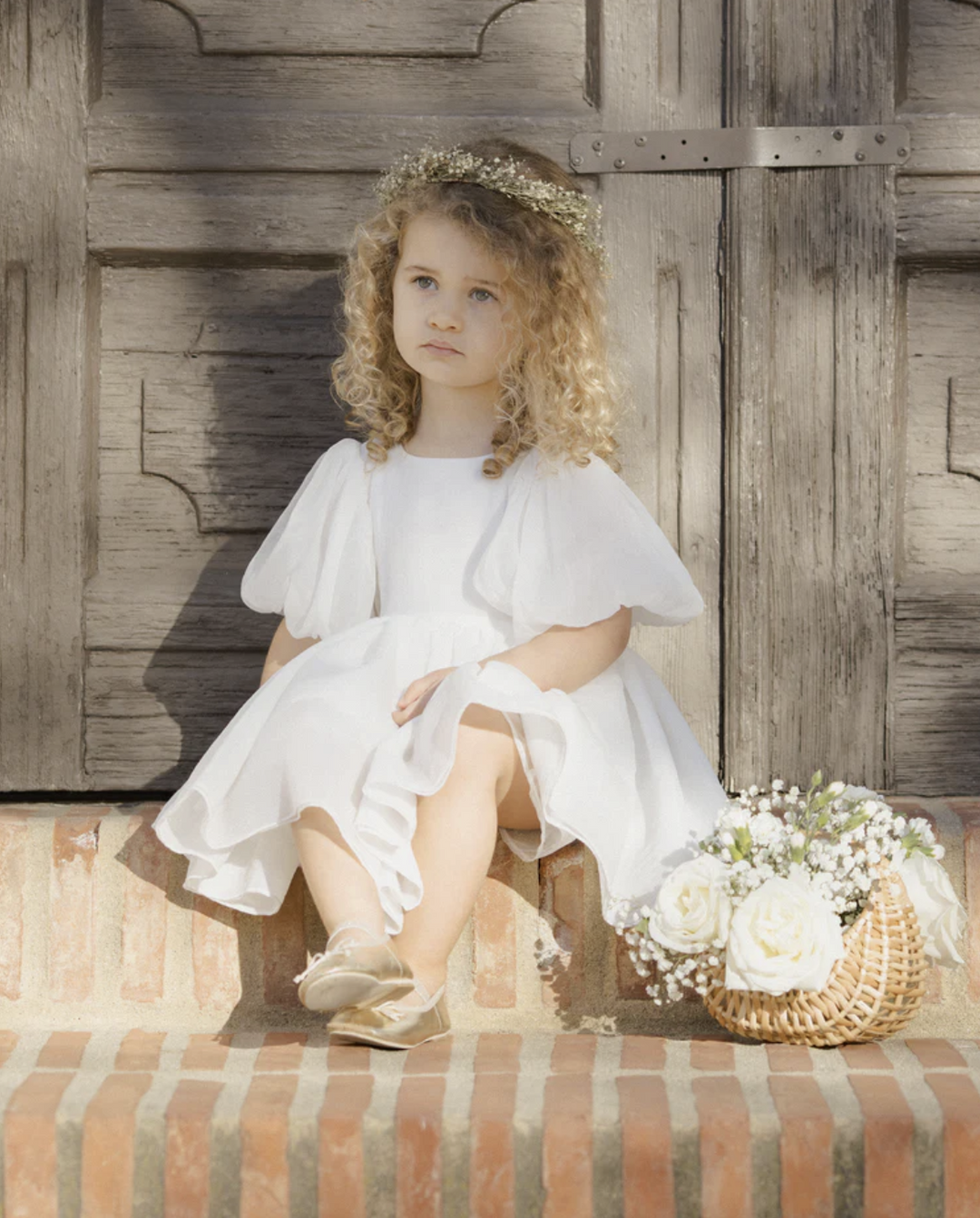 フォーマル・ドレス・スーツ Noralee SOFIA DRESS IVORY 6Y Sofia Dress | White – Noralee
