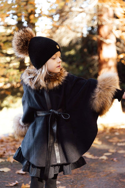 Luxurious Wool Fur Stylish Coat