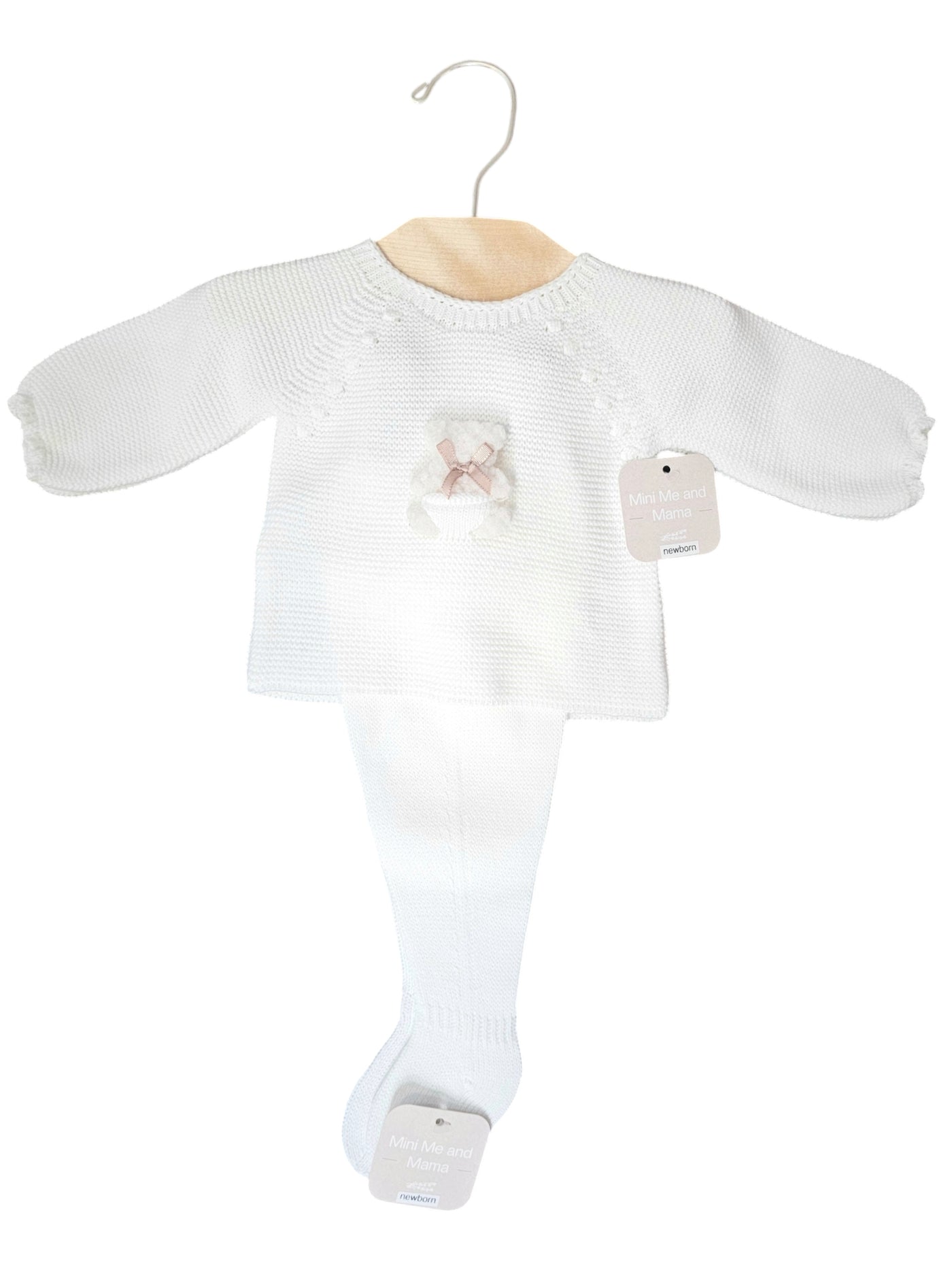 Teddy Bear Snuggle White 3-piece Set