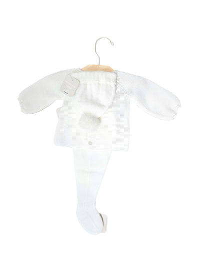 Teddy Bear Snuggle White 3-piece Set