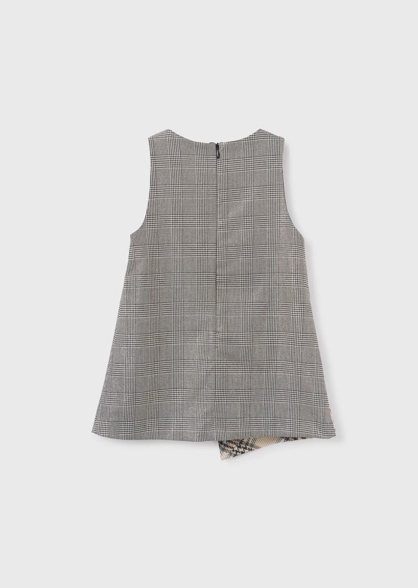 grey plaid pinafore dress Vintage 90s Plaid Pinafore Dress Made in Italy, Dark Academia Wool Blend Tartan Jumper Dress, Retro Grey Pale Pink Check Mini Dress Size L