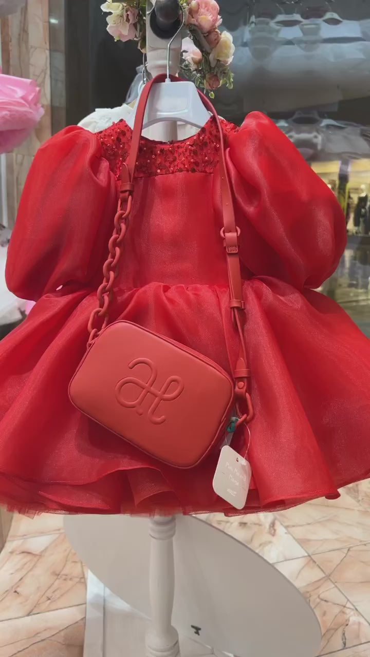 Red Girl's Handbag by Abel & Lula
