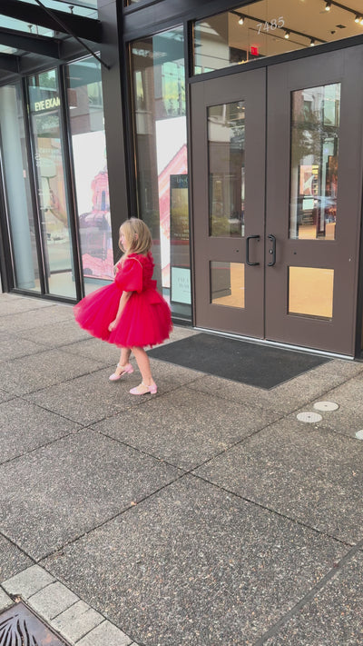 Flower Girl Dress – Red Enchantment