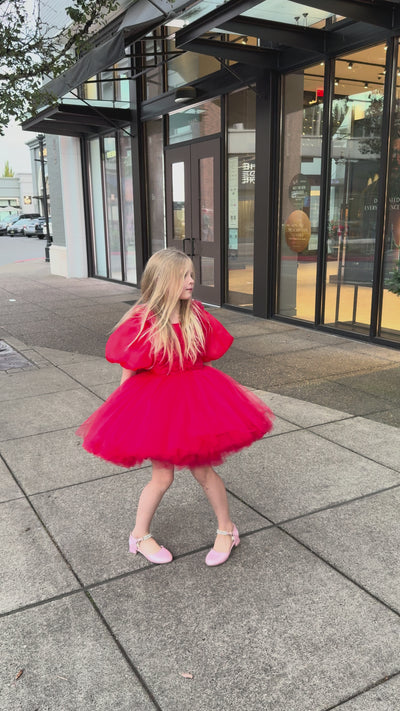 Flower Girl Dress – Red Enchantment