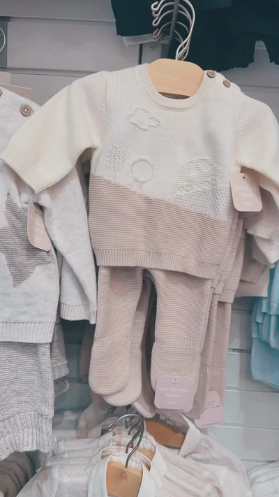Newborn Knit Pants and Sweatshirt Set by Mayoral