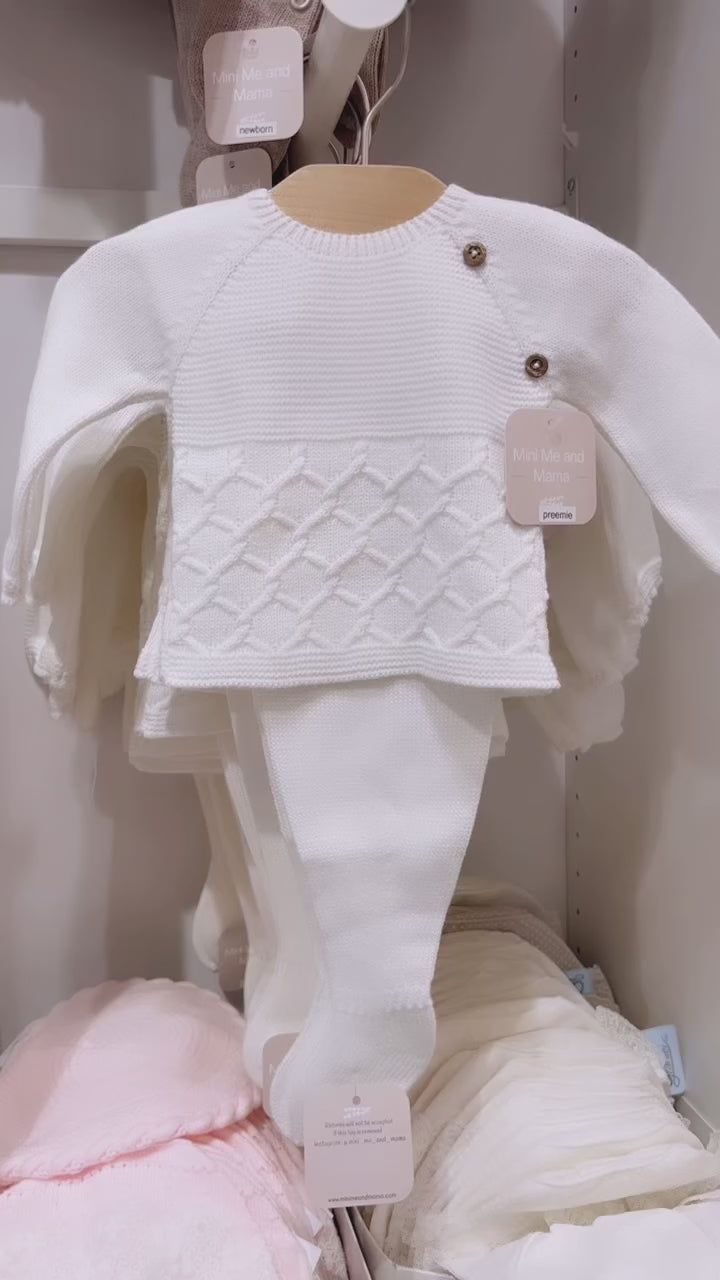 Timeless Cozy 3-Piece Knit Set in White Color