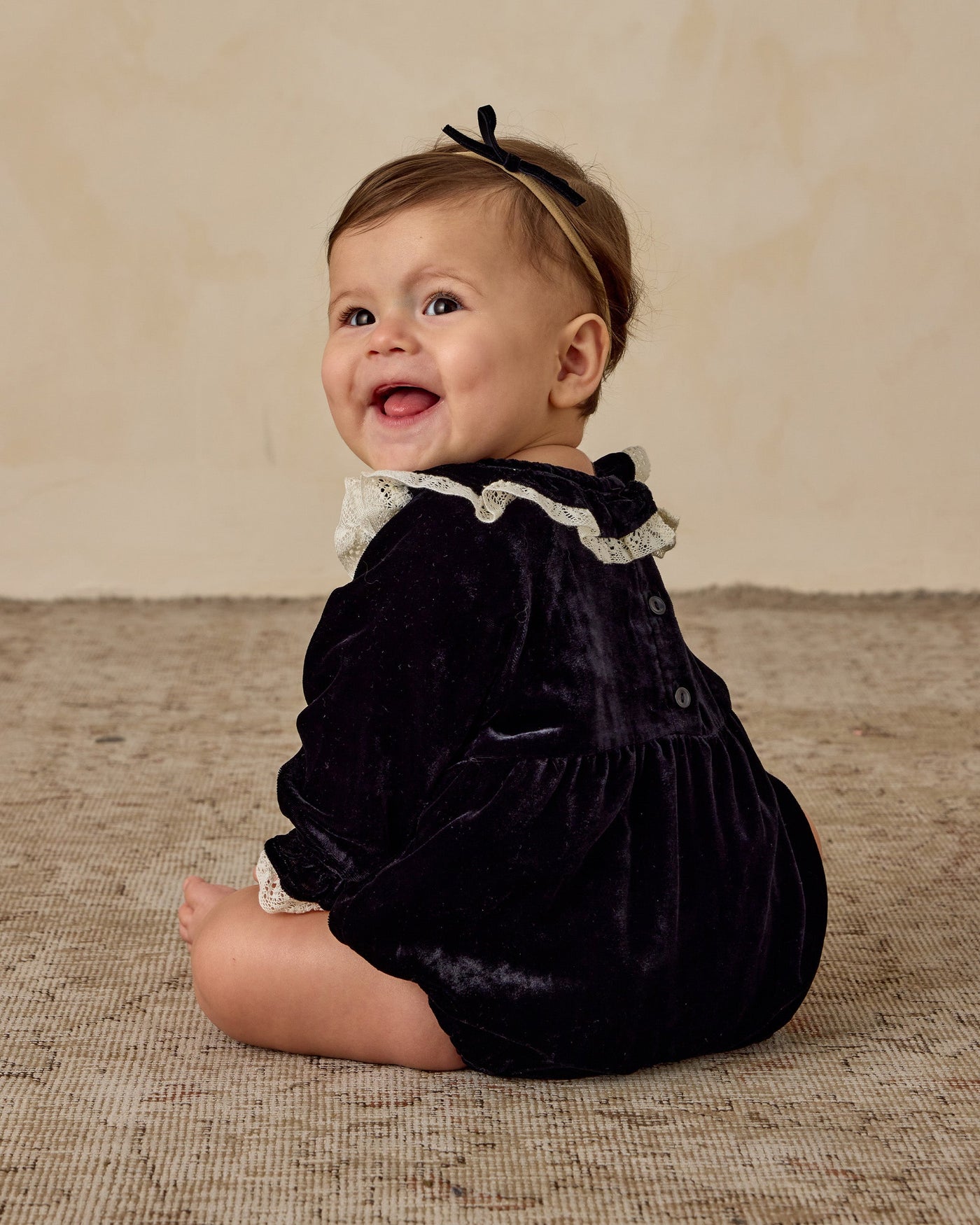 Baby Girls Adeline Romper by Noralee