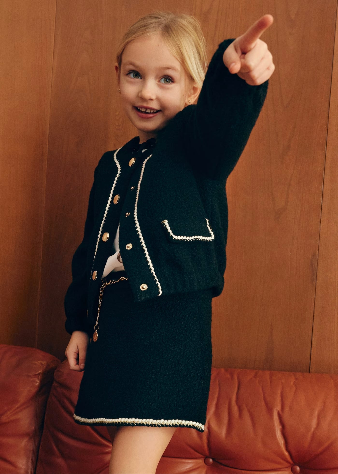 Girls Jacket and Skirt 2-Piece Set by Abel and Lula