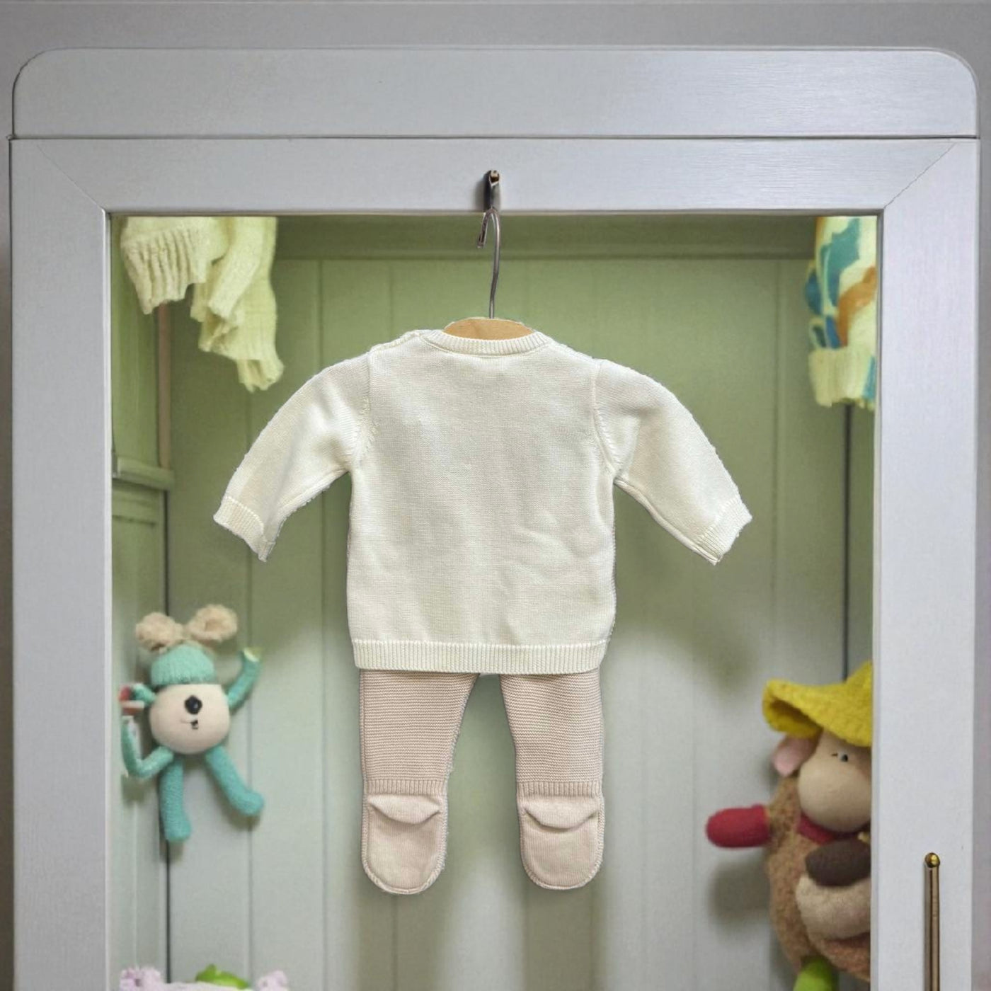 Newborn Knit Pants and Sweatshirt Set by Mayoral