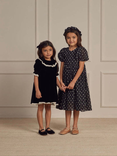 Amelia Velvet Black Dress