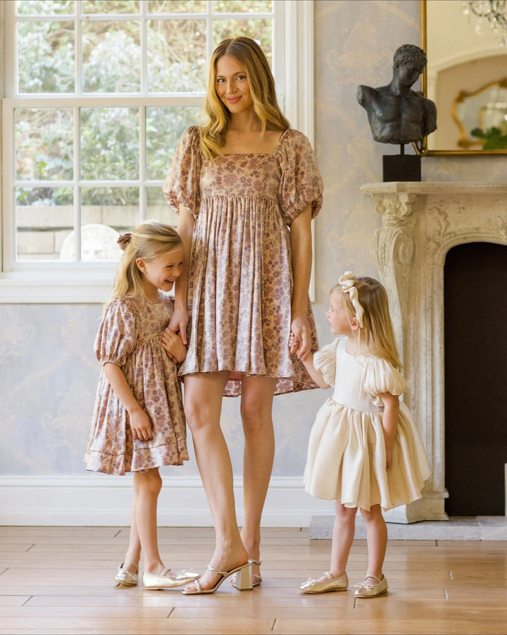 NORALEE ノラリー　SOPHIA ソフィアドレス　12m Noralee Sofia Dress in Ecru color – MINI ME AND MAMA