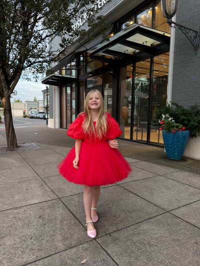 Flower Girl Dress – Red Enchantment
