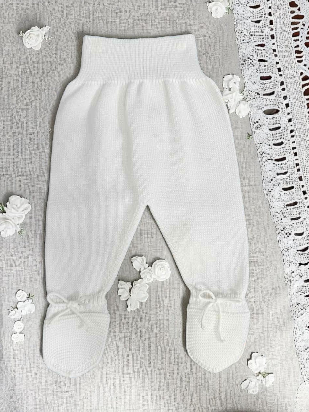 Baby Girls Ivory Two-Piece Knitted Set
