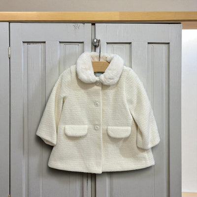 Baby Girl Textured Knit Coat