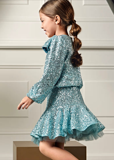 Sequin Top and Skirt 2-Piece Set by Abel & Lula