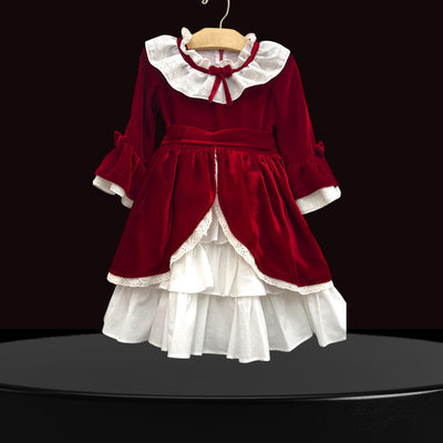 Scarlet Velvet Holiday Dress