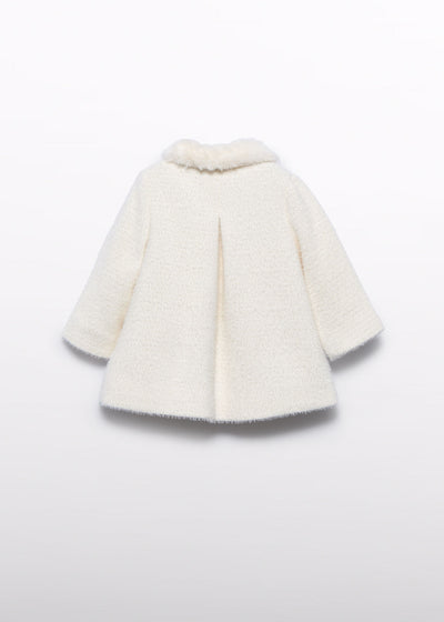 Baby Girl Textured Knit Coat