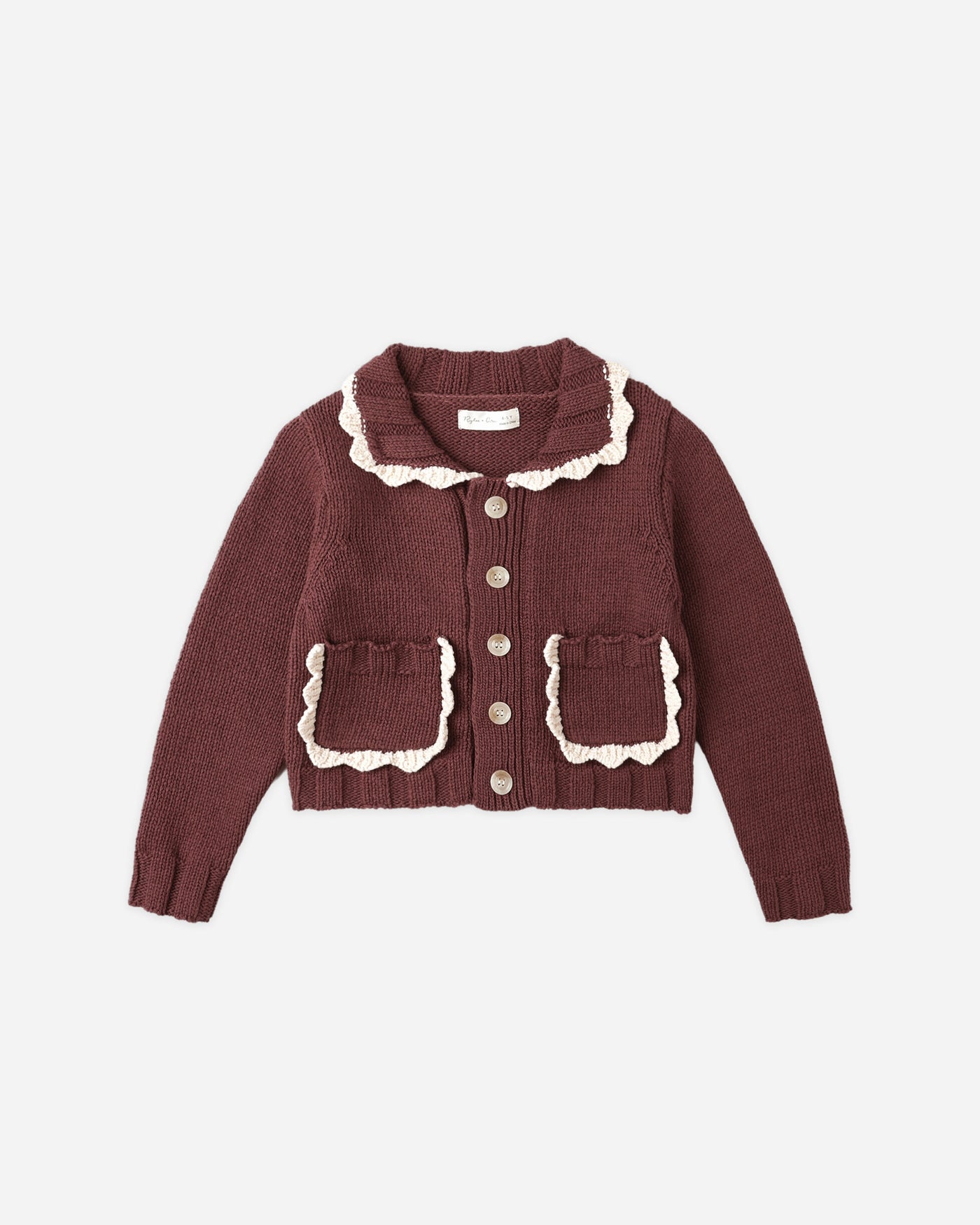 Girls Collared Cardigan by Rylee and Cru