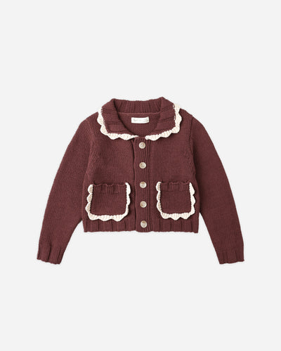 Girls Collared Cardigan by Rylee and Cru