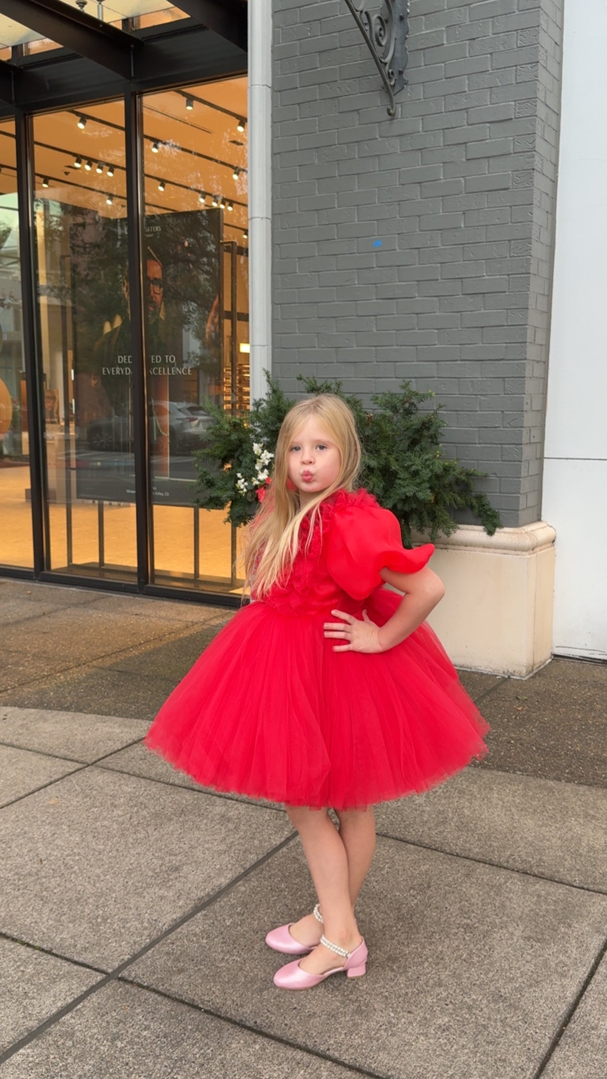 Flower Girl Dress – Red Enchantment