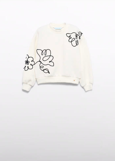 Girl Embroidered Sweatshirt – Abel & Lula