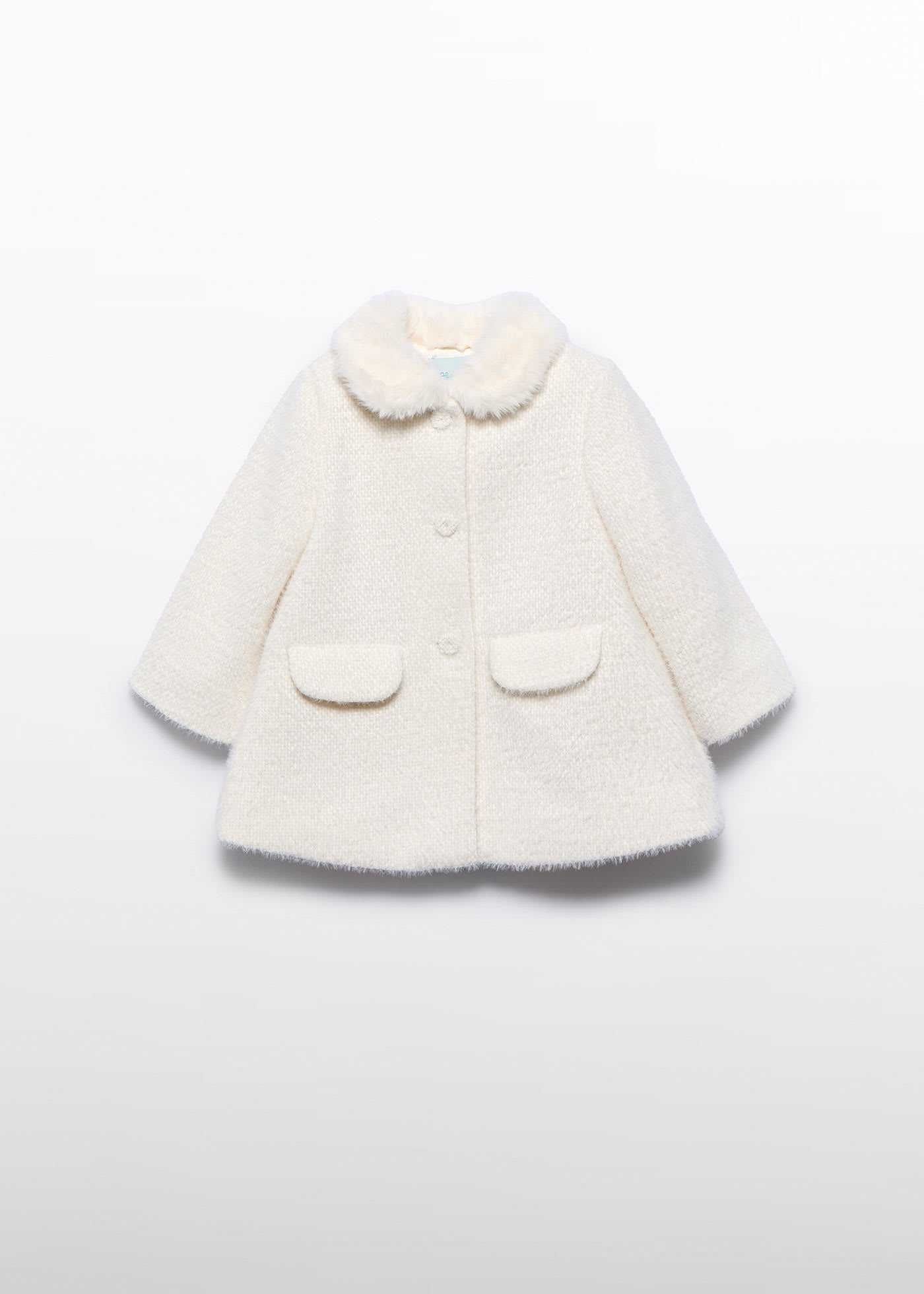 Baby Girl Textured Knit Coat