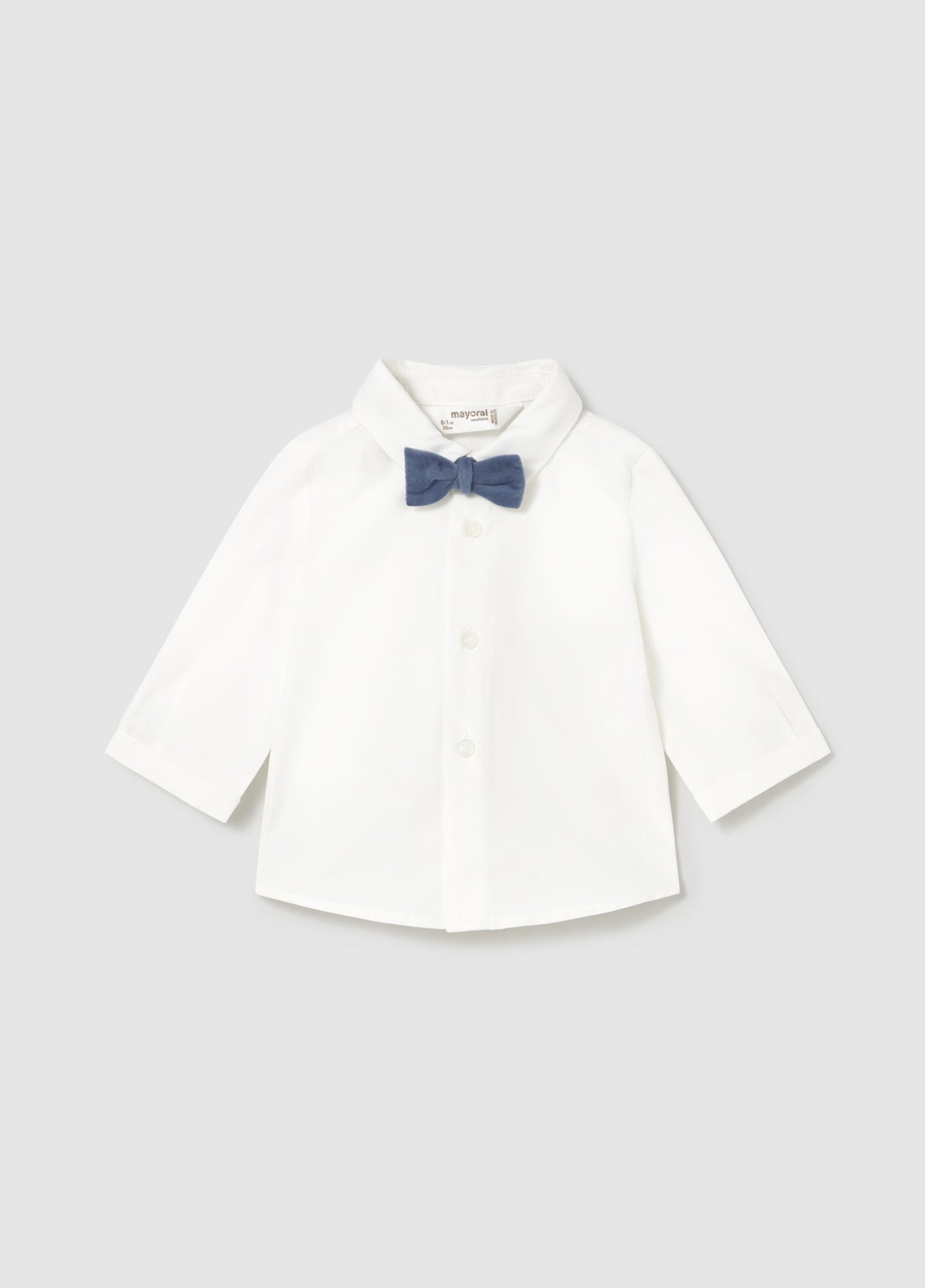 Newborn Boy Shirt with Bow Tie (Mayoral)