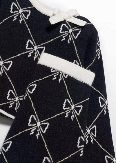 Girls Knitted 2-Piece Set Sweater and Skirt by Abel and Lula