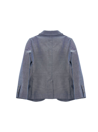 Sigma Boy Italian Navy Blue 3-piece Suit Set