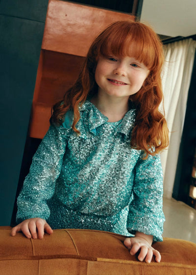 Sequin Top and Skirt 2-Piece Set by Abel & Lula