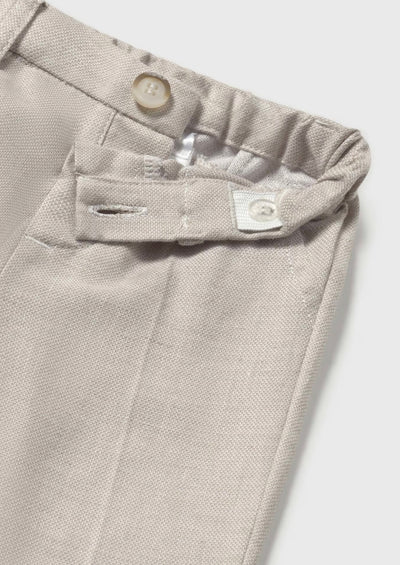 Newborn Baby Boy 2-Piece Cotton Linen Suit in Duna Color by Mayoral