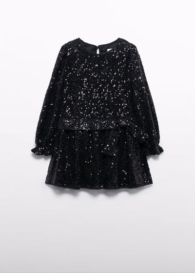Black Sequin Dress by Abel and Lula